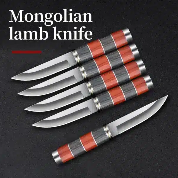 5 Piece Multipurpose Mongolian Steak Knives Set